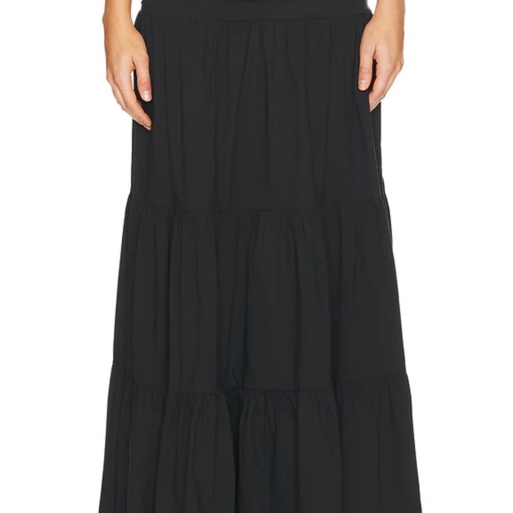 Free People Western Cotton Maxi Skirt